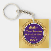 高校の懇親会のお土産パーソナライズされた品 キーホルダー (正面)