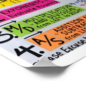 高校の数学写真ポスター ポスター (角)