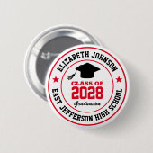 高校の高校の卒業生 缶バッジ (正面&裏面)