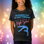 高校のTシャツをひっくり返す Tシャツ