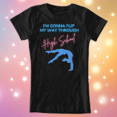 高校のTシャツをひっくり返す Tシャツ