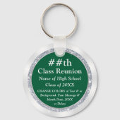 高校はアイディアを好む。緑、白、または変更 キーホルダー (正面)