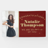 高校または大学の卒業写真カスタマイズ撮影 横断幕 (横)