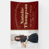 高校または大学の卒業写真カスタマイズ撮影 横断幕 (縦)