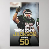 高校または大学サッカー ポスター (正面)