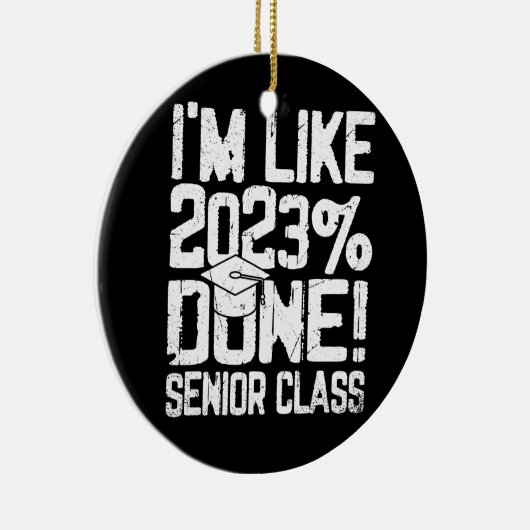 高校を卒業する私は2023%の先輩のように セラミックオーナメント (右)