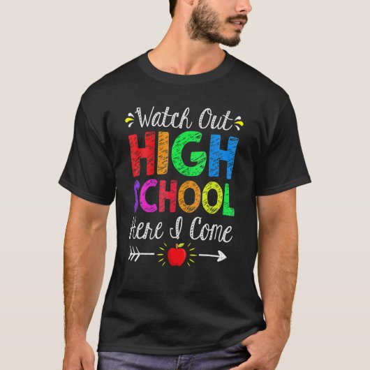 高校を見守る私の来新学期 Tシャツ (正面)