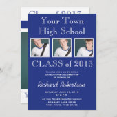 高校アスリート卒業会 招待状 (正面/裏面)