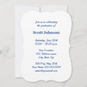 高校エレガント卒業パーティー 招待状 (裏面)