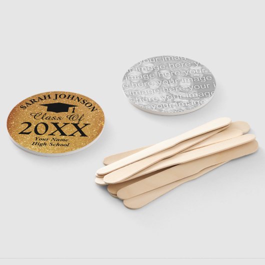 高校カスタム卒業パーティーの写真のクラス ハンドファン (組立なし)