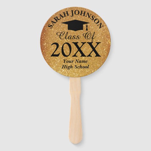 高校カスタム卒業パーティーの写真のクラス ハンドファン (正面)