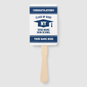 高校カスタム卒業パーティーの写真のクラス ハンドファン (正面)