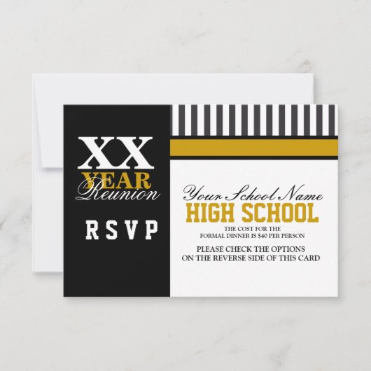 高校クラス懇親会RSVP 招待状 (正面)