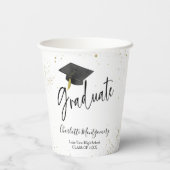 高校グラッドパーティーモダンスプラッシュグリッター 紙コップ (裏面)