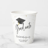 高校グラッドパーティーモダンスプラッシュグリッター 紙コップ (正面)