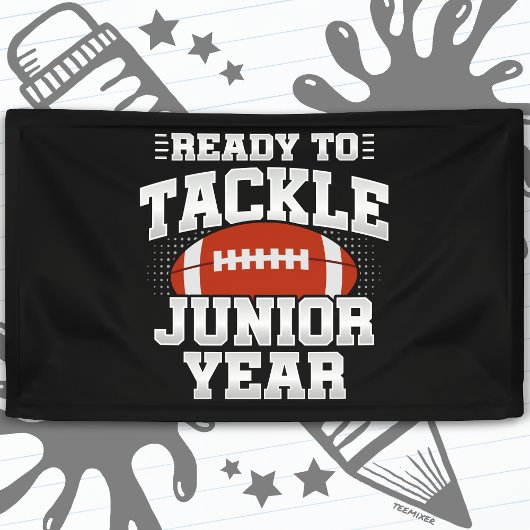 高校サッカー 11年生 新学期に突き進め！ 横断幕