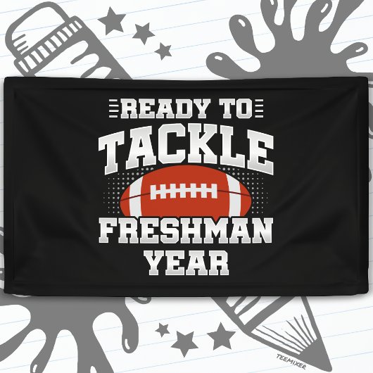 高校サッカー 9年生 新学期に突き進め 横断幕