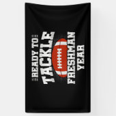 高校サッカー 9年生 新学期に突き進め 横断幕 (縦)