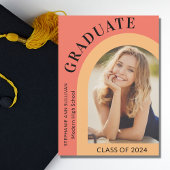 高校スタイリッシュ卒業写真 案内状