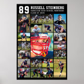 高校スポーツシニアフォトコラージュグラード ポスター (正面)