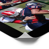 高校スポーツシニアフォトコラージュグラード ポスター (角)