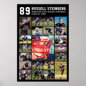 高校スポーツシニアフォトコラージュグラード ポスター (正面)