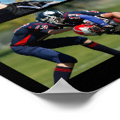 高校スポーツシニアフォトコラージンググラード ポスター (角)