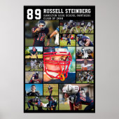 高校スポーツシニアフォトコラージンググラード ポスター (正面)