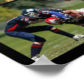 高校スポーツ高校7号写真コラージュ卒業 ポスター (角)