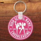 高校チアリーティング分隊スポパーソナライズされたーツ キーホルダー (正面)