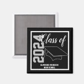 高校パーソナライズされたの先輩ギフト マグネット (正面/裏面)