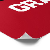 高校パーソナライズされたまたは大学サッカー ポスター (角)