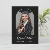 高校パーソナライズされた卒業 案内状 (スタンド正面)