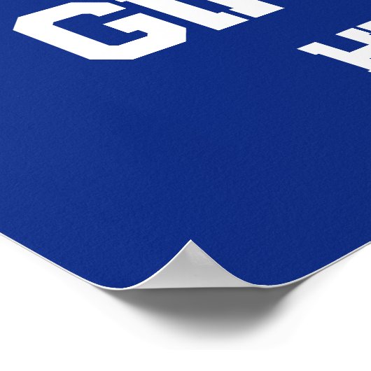 高校パーソナライズされた又は大学チアリーティング ポスター (角)