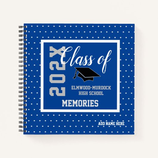 高校パーソナライズされた年後期課程ブック ノートブック (正面)