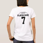 高校フットボールファンTシャツ Tシャツ (裏面)