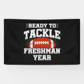 高校フットボール 9年生 新学期に突き進め 横断幕 (横)