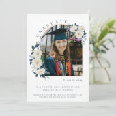 高校フローラ写真卒業 案内状 (スタンド正面)