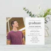 高校モダン士卒業写真 招待状 (スタンド正面)