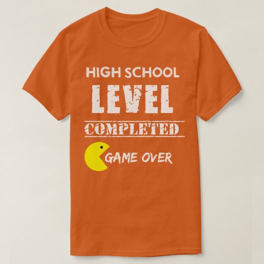 高校レベルでのゲーム完了 Tシャツ (デザイン正面)