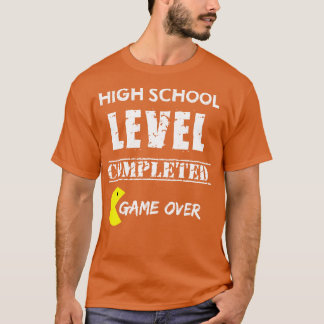 高校レベルでのゲーム完了 Tシャツ