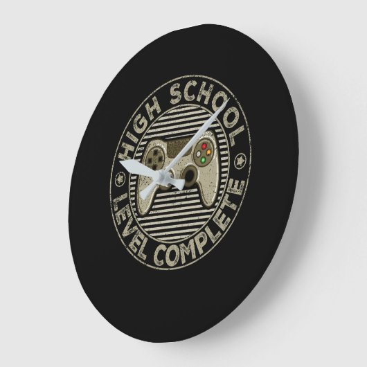 高校レベルの卒業式 ラージ壁時計 (傾斜)