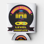 高校レベルの完了 – おもしろい卒業ギフト 缶クーラー (正面)