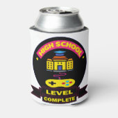 高校レベルの完了 – おもしろい卒業ギフト 缶クーラー (缶裏面)