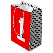 高校レベルの完了| ゲーマー卒業 ミディアムペーパーバッグ (裏面アングル)