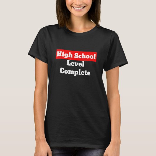高校レベル卒業 Tシャツ (正面)