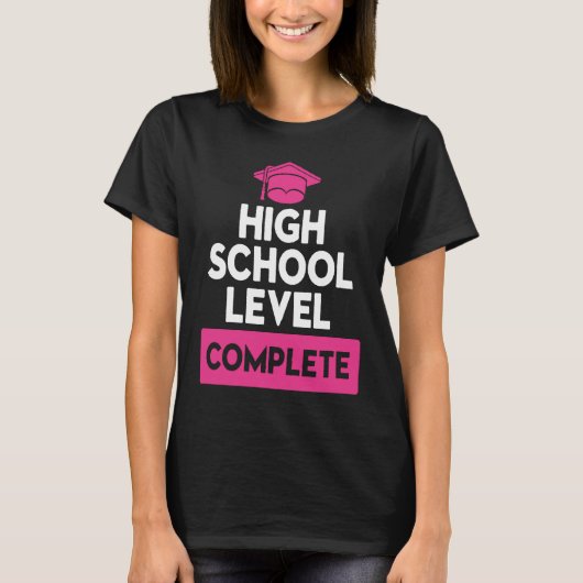 高校レベル卒業 Tシャツ (正面)