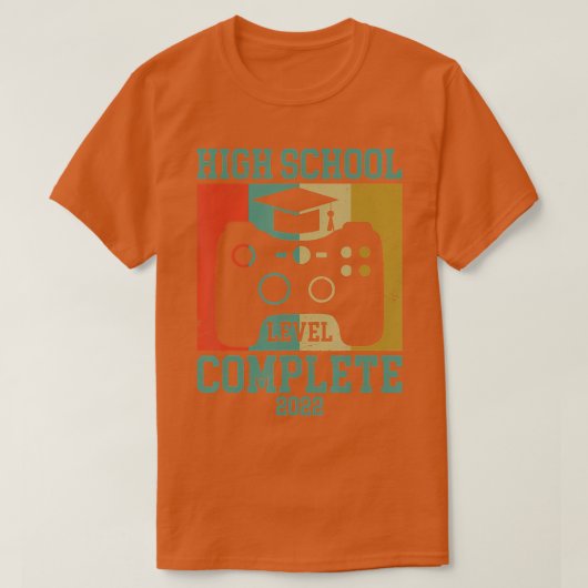 高校レベル2022年卒業(3) Tシャツ (デザイン正面)