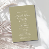 高校ワイルドフラワーフォト卒業パーティー 招待状