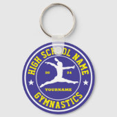 高校体操チームカスタムカラースポーツ キーホルダー (正面)